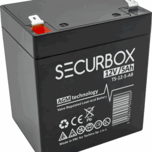 2c4c2b04b53d8af11ca7413d5e4d2ea3.png SECURBOX Akumulator VRLA AGM 12V 5Ah (Żywotność 5 lat)