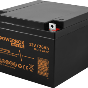 3384a8fe1dbc30735d5dd4fd1e7581c1.png POWERBOX TPL Akumulator VRLA AGM 12V 26Ah (Żywotność 10-12 lat)