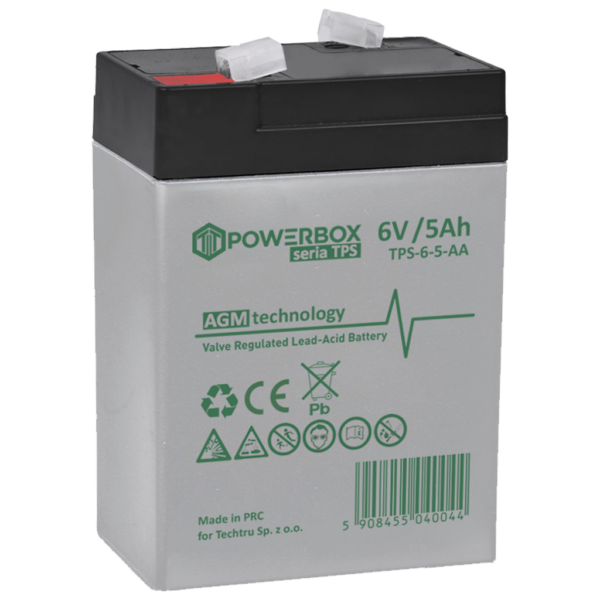 POWERBOX TPS Akumulator VRLA AGM 6V 5Ah