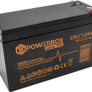 534af9e2460a161f046e4a80f2799c5a.png POWERBOX TPL Akumulator VRLA AGM 12V 7,2Ah (T) (Żywotność 10-12 lat)
