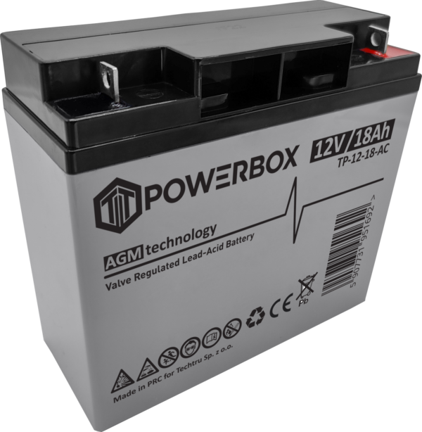 POWERBOX Akumulator VRLA AGM 12V 18Ah