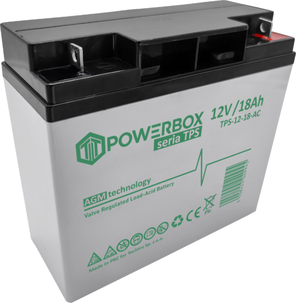 POWERBOX TPS Akumulator VRLA AGM 12V 18Ah (Żywotność 6-9 lat)