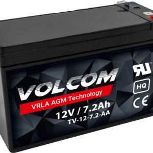VOLCOM Akumulator VRLA AGM 12V 7,2Ah (Żywotność 3-5 lat)