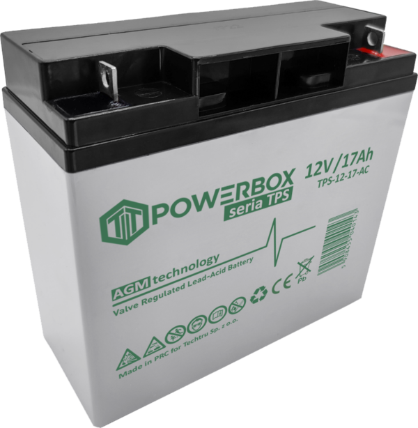 POWERBOX TPS Akumulator VRLA AGM 12V 17Ah (Żywotność 6-9 lat)