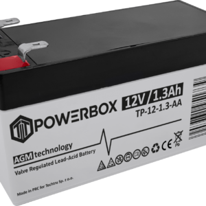 7f7713d97bd53d5e3a5c9e320e08db29.png POWERBOX Akumulator VRLA AGM 12V 1,3Ah