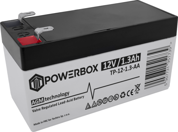 POWERBOX Akumulator VRLA AGM 12V 1,3Ah