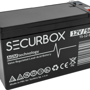 SECURBOX Akumulator VRLA AGM 12V 9Ah (Żywotność 5 lat)