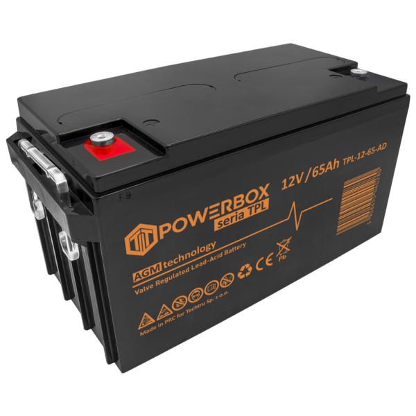 POWERBOX TPL Akumulator VRLA AGM 12V 65Ah (Żywotność 12 lat)