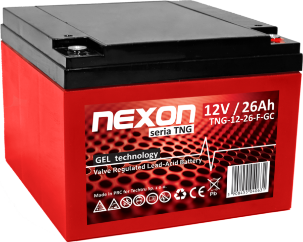 NEXON TNG Akumulator VRLA GEL 12V 26Ah (F) (Żywotność 12 lat)